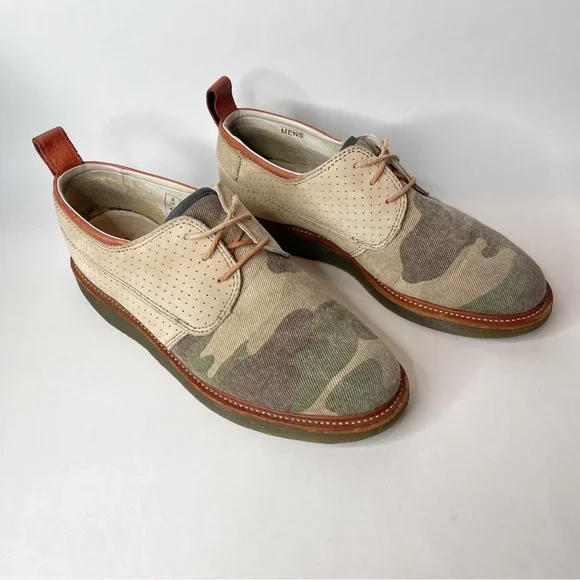 Dr Martens x Ronnie Fieg Camo Twill and Leather Oxford Eldridge Shoe Size 9 - Picture 1 of 11